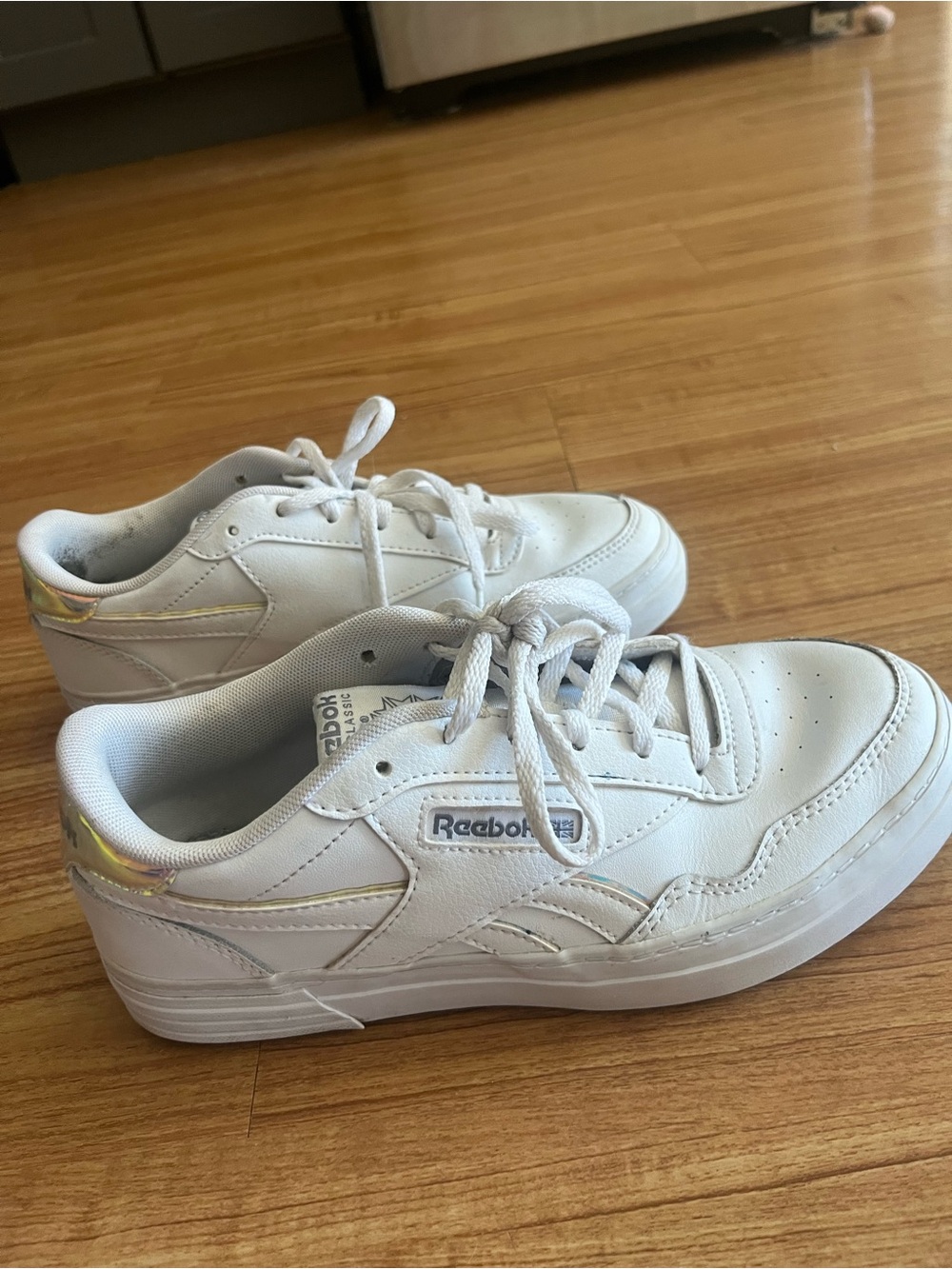 Reebok White Leather Sneakers